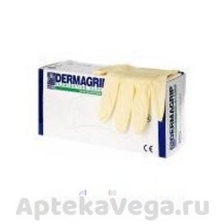 ДЕРМАГРИП КЛАССИК EXAMINATION ПЕРЧАТКИ СМОТР. ЛАТ. Н/СТЕР. Н/ОПУДР. ТЕКСТ. Р.M №100 (50ПАР) [DERMAGRIP]