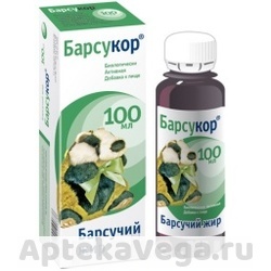 БАРСУКОР БАРСУЧИЙ ЖИР 100МЛ. ФЛ.